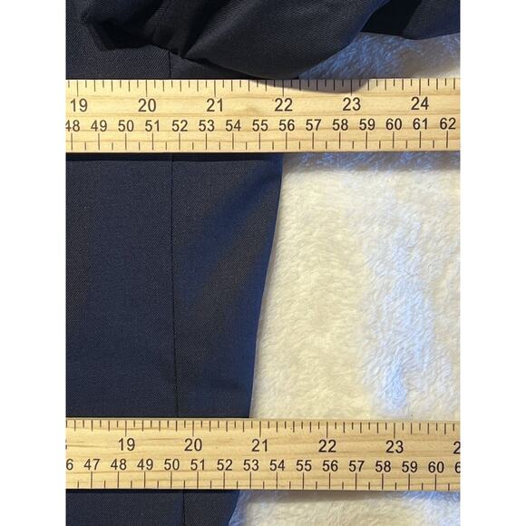 Hart Schaffner Marx 42R Basic Navy Blue Blazer Sport Coat Suit Jacket - Picture 11 of 15